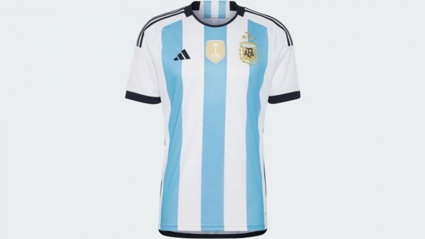 La camiseta argentina con las tres estrellas promete récord de ventas
