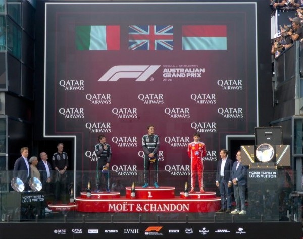 F1: Colapinto fue 14° en el GP de Australia, que dominó Mercedes