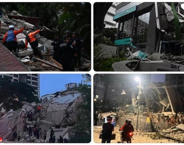 Dos terremotos sacudieron Venezuela y provocaron el derrumbe de casas y edificios