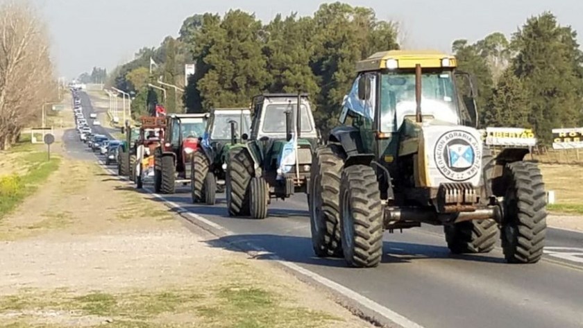 El campo tuvo su primera protesta del año