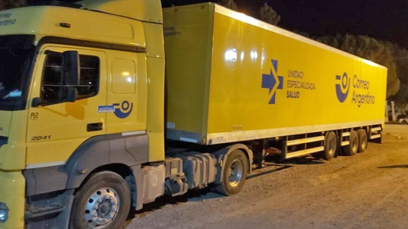 Un camión de Correo Argentino fue hallado con 19 kilos de droga