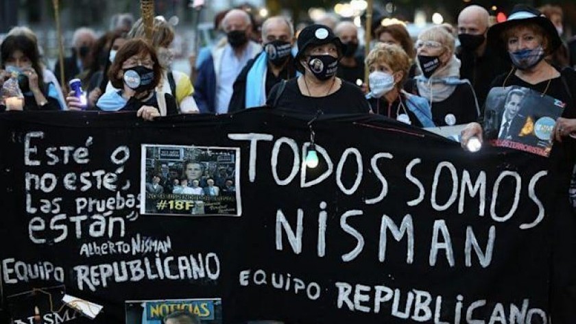 A siete años de la muerte de Alberto Nisman, marcharon para pedir Justicia